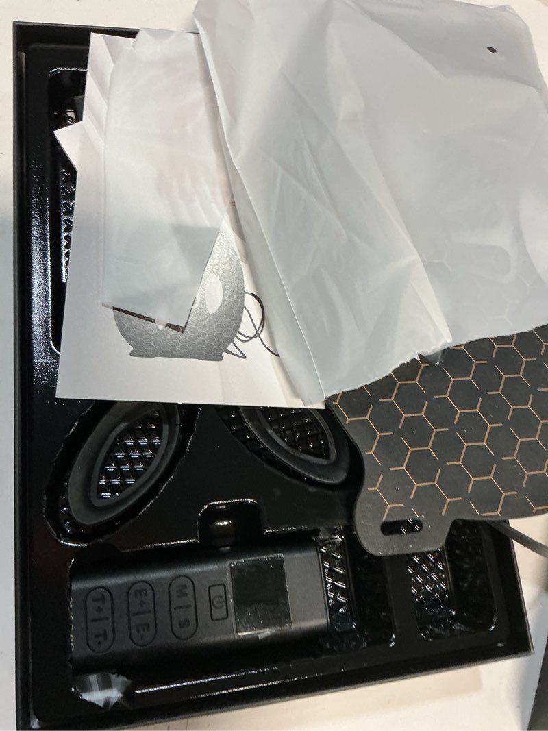 Condition photo showing As Is for Led Face Mask Light Therapy, Red Light Therapy for Face, 7-1 Colors LED Facial Skin Care Mask, Black