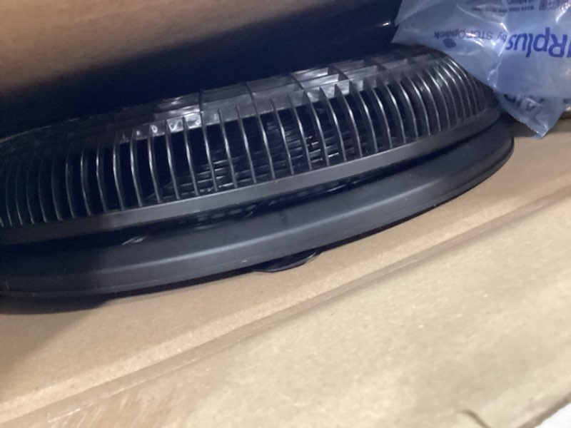 Condition photo showing As Is for Lasko Pedestal Fan, Oscillating Fan for Bedroom with Adjustable Height and 3 Cooling Speeds, Portable, 18", Black, 1827