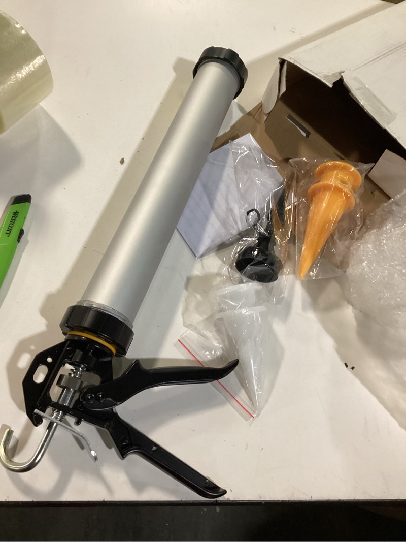 Condition photo showing New/Like New for 600ml Caulking Gun with Aluminum Barrel for 10oz/20oz Sausage Pack,10oz Cartridge and Bulk Application