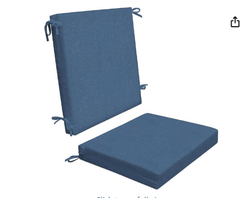 Amala Outdoor Sunbrella Seat/Back Cushion