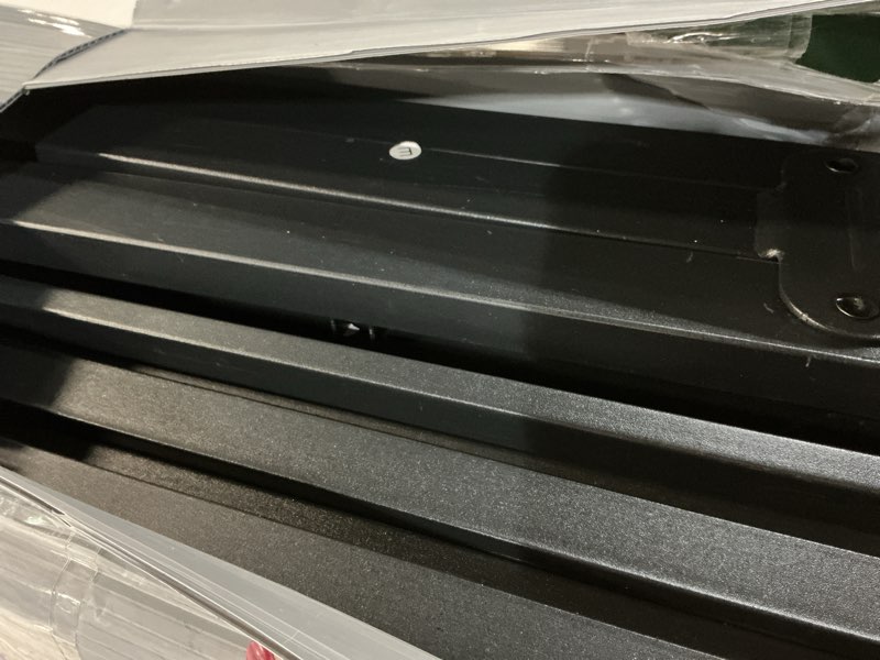 Condition photo showing As Is for  ( incomplete ) Metal Bed Frame,Queen Size Bed Frame with Storage Space,Heavy Duty Sturdy Mattress Foundation,Easy Assembly,No Box Spring Needed, Black,18 Inch,Queen