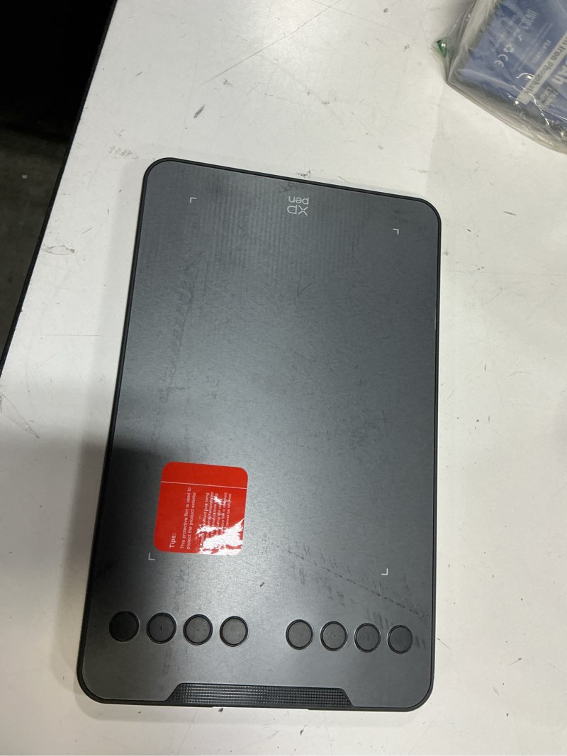 Condition photo showing As Is for xppen updated deco mini7 v2 drawing tablet-16384 levels of pressure battery-free stylus, 7 x 4 osu drawing pad, 8 hotkeys for digital art, teaching, gaming graphic tablet for chrome, pc, mac, android medium wire