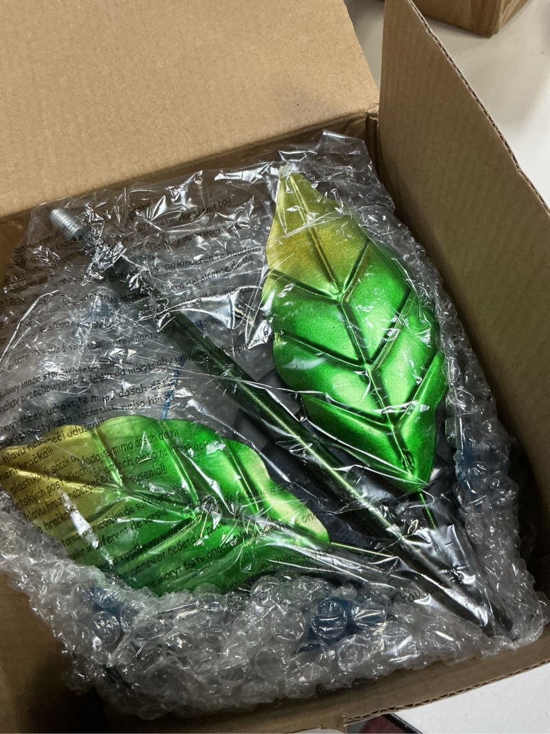 Condition photo showing Good Condition for Solar Garden Lights Metal Flower Decor, Colorful Spinning Windmill Lotus Pathway Ligths with LED Cracked Crystal Ball Outdoor Decorative Stake Lighting Waterproof Flower Sculpture for Patio Yard Multicolor