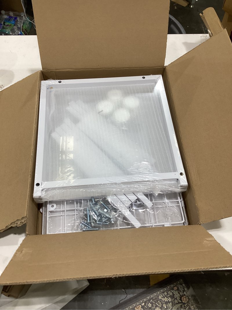 Condition photo showing New/Like New for Rolling Laundry Cart, 80L Wire Laundry Hamper Basket on Wheels, Dirty Clothes Basket with Handle, Metal Clothes Hamper Organizer for Laundry Room, Bathroom, Bedroom, Dorm, White