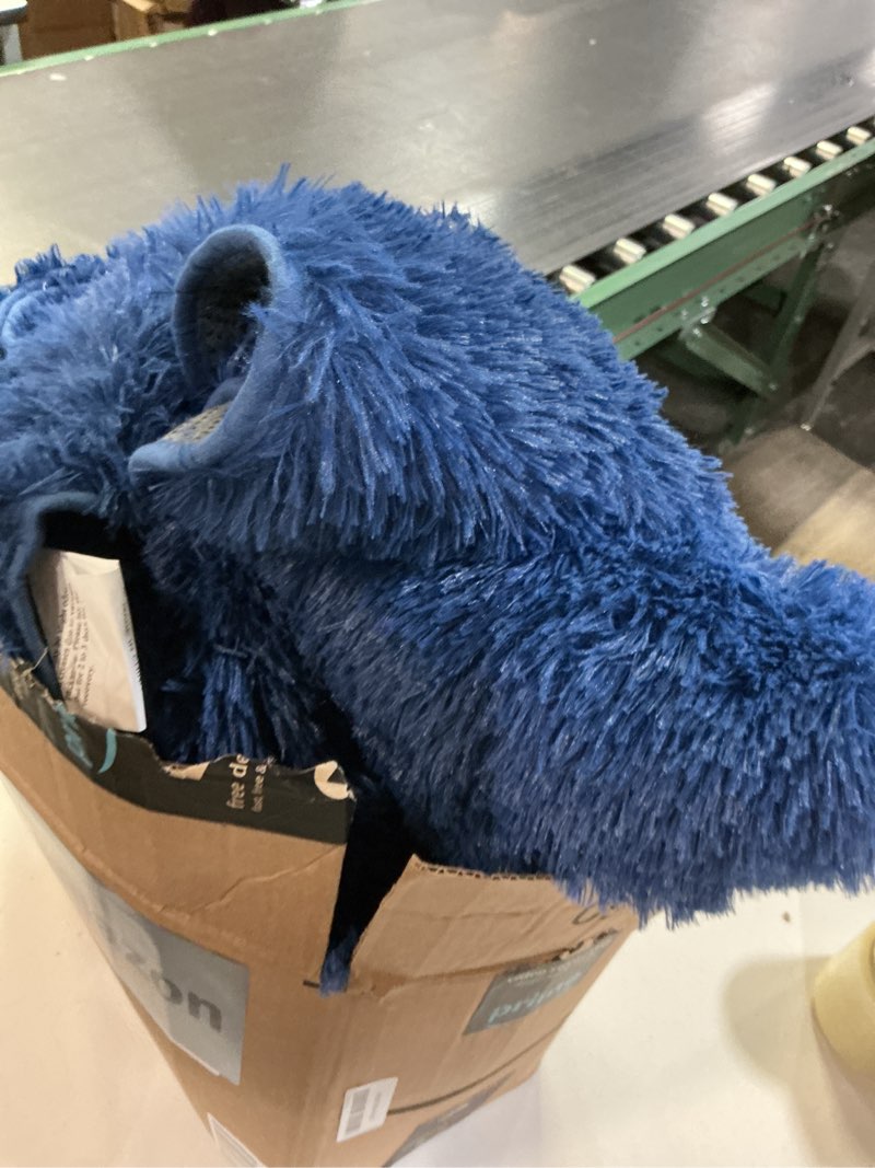 Condition photo showing As Is for Large Area Rugs for Living Room Bedroom, 4x6 Feet Navy Blue Fluffy Shag Rug, Ultra Soft Shaggy Plush Fuzzy Modern Indoor Throw Floor Carpet for Kids Girls Boys Dorm Nursery Home Decor Aesthetic