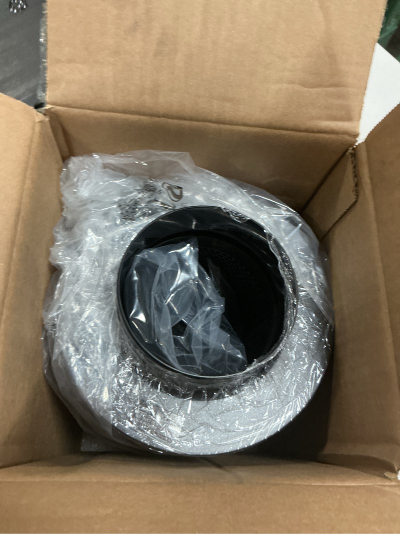 Condition photo showing Good Condition for atour 4" air carbon filter with australian virgin charcoal – superior odor control for grow tent smelliniss scrubber, inline fans, hydroponics. includes pre-filter & insulated flange 4"x11" 4"filter