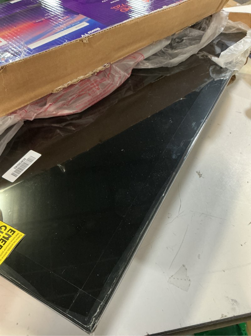 Condition photo showing As Is for roku smart tv – 24-inch select series, 720p hd tv – roku tv with voice remote – flat screen led television with wi-fi for streaming live local news, sports, family entertainment 24" 720p