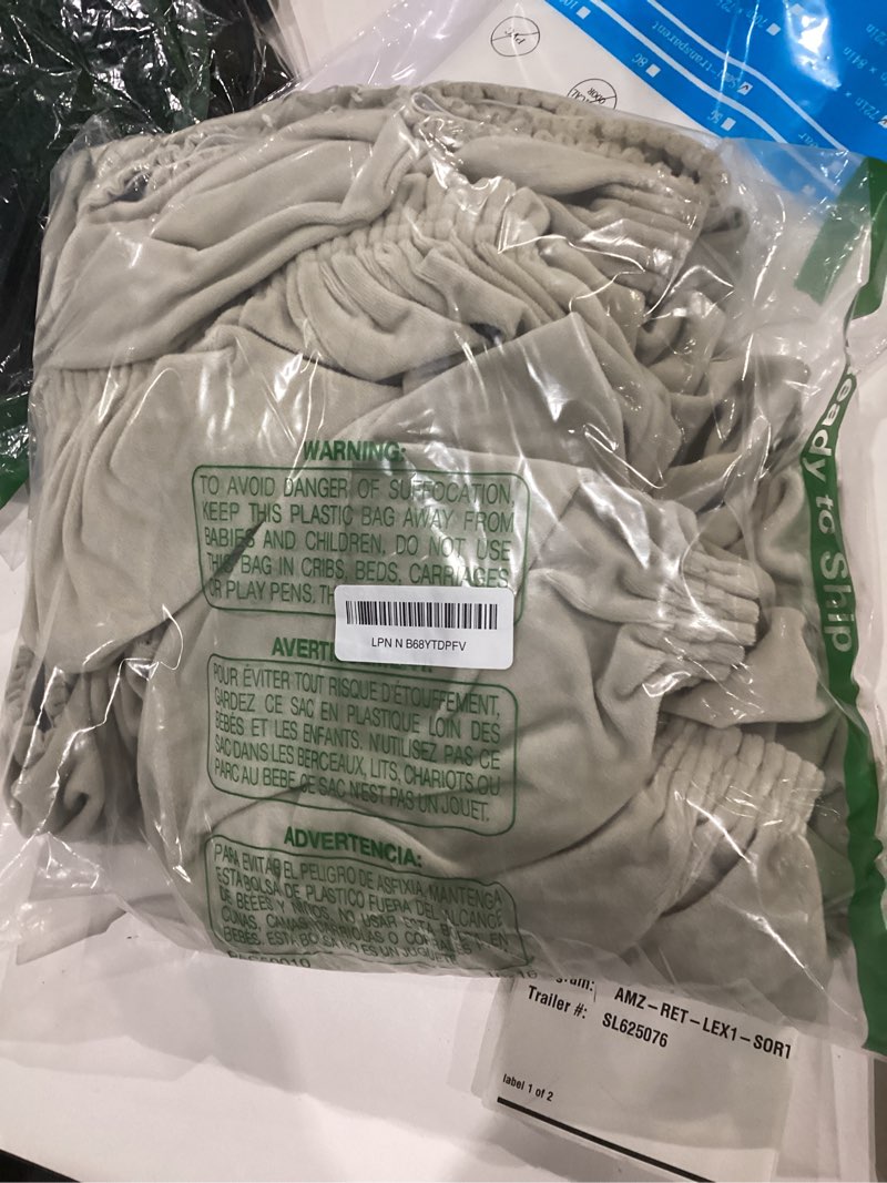 Condition photo showing Good Condition for H.VERSAILTEX Velvet Stretch Couch Cushion Cover Plush Cushion Slipcover for Chair Loveseat Sofa Cushion Furniture Protector Seat Cushion Sofa Cover (3 Piece XL Sofa Cushion Covers, Oatmeal) 3 Cushion XL Sofa Oatmeal