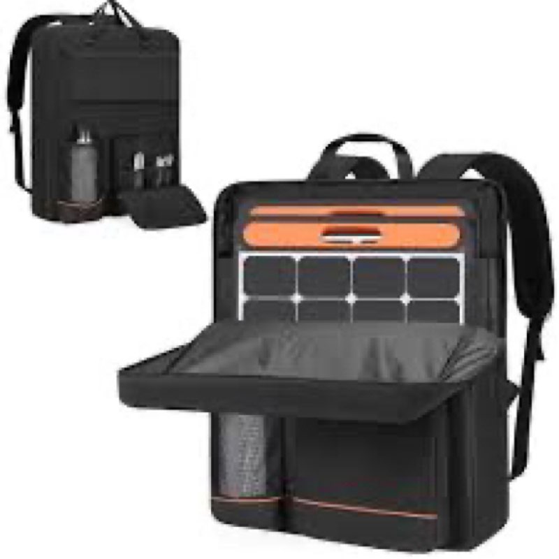 HODRANT Solar Panel Storage Bag, Travel Backpack Compatible with Jackery SolarSaga 100W 100X 200W, P