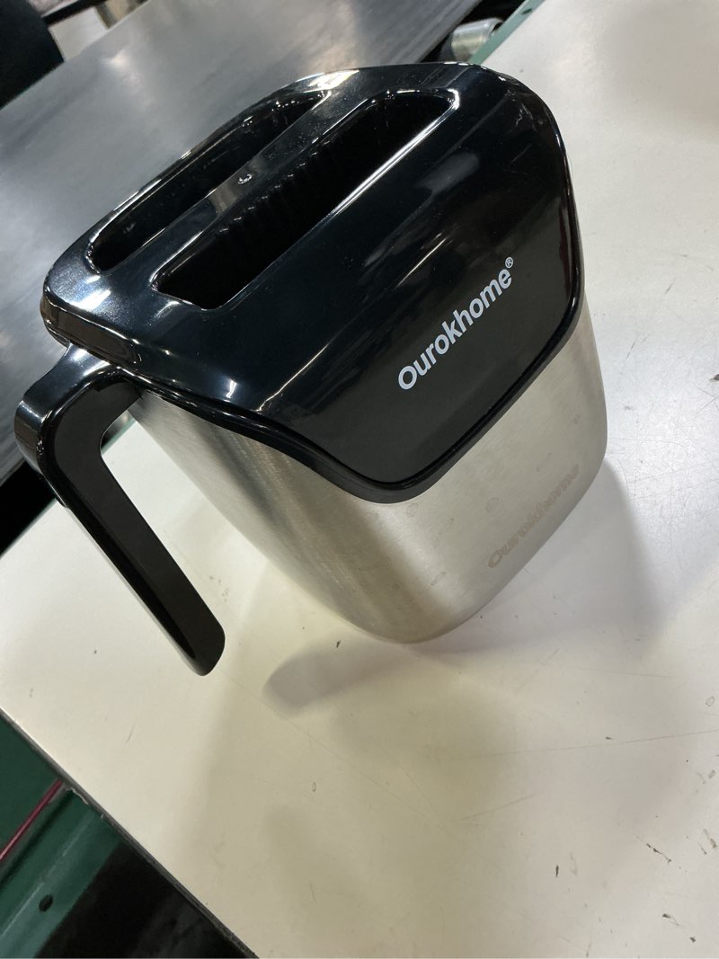 Condition photo showing Good Condition for ourokhome espresso knock box with lid, compact coffee grounds container for home coffee bar, removable knock bar, 304 stainless steel exterior, non-slip base & handle, easy clean