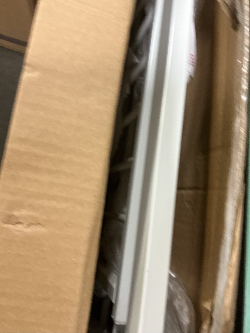 Condition photo showing New/Like New for extra wide baby gate 57.5-62.2 pressure mounted,child dog pet safety gates with walk through door for doorways stairs no drilling in door,white 57.5-62.2inch