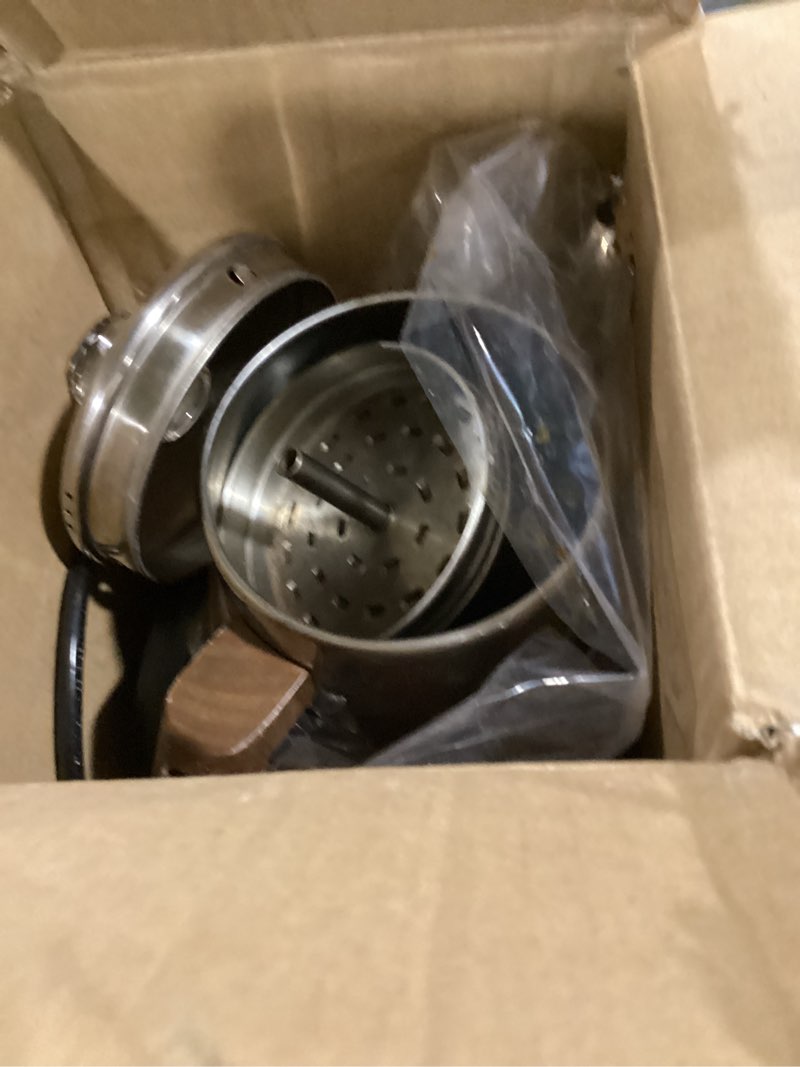 Condition photo showing As Is for Farberware 8-Cup  Black Percolator  Stainless Steel  FCP280