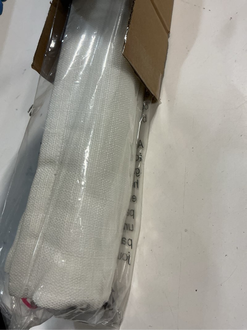 Condition photo showing New/Like New for LazBlinds No Drill Roman Shades for Windows, Cordless Light Filtering Window Shades with UV Protection, Polyester Fabric for Bedroom & Living Room, 20" W x 64" H, Off White Light Filtering - Off White 20"W x 64"H