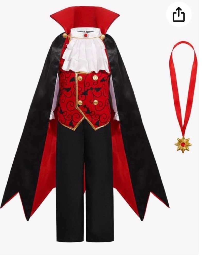 Gorkonpy Vampire Costume Boys Halloween Toddler Vampire Costume Kids Boy (5-7 Years)