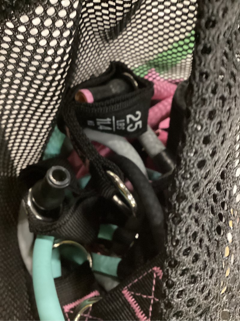 Condition photo showing item condition for Resistance Bands with Handles for Women, 5 Level Exercise Bands Workout Bands for Physical Therapy, Yoga, Pilates, Door Anchor, Storage Pouch 10-100 LBS Colour