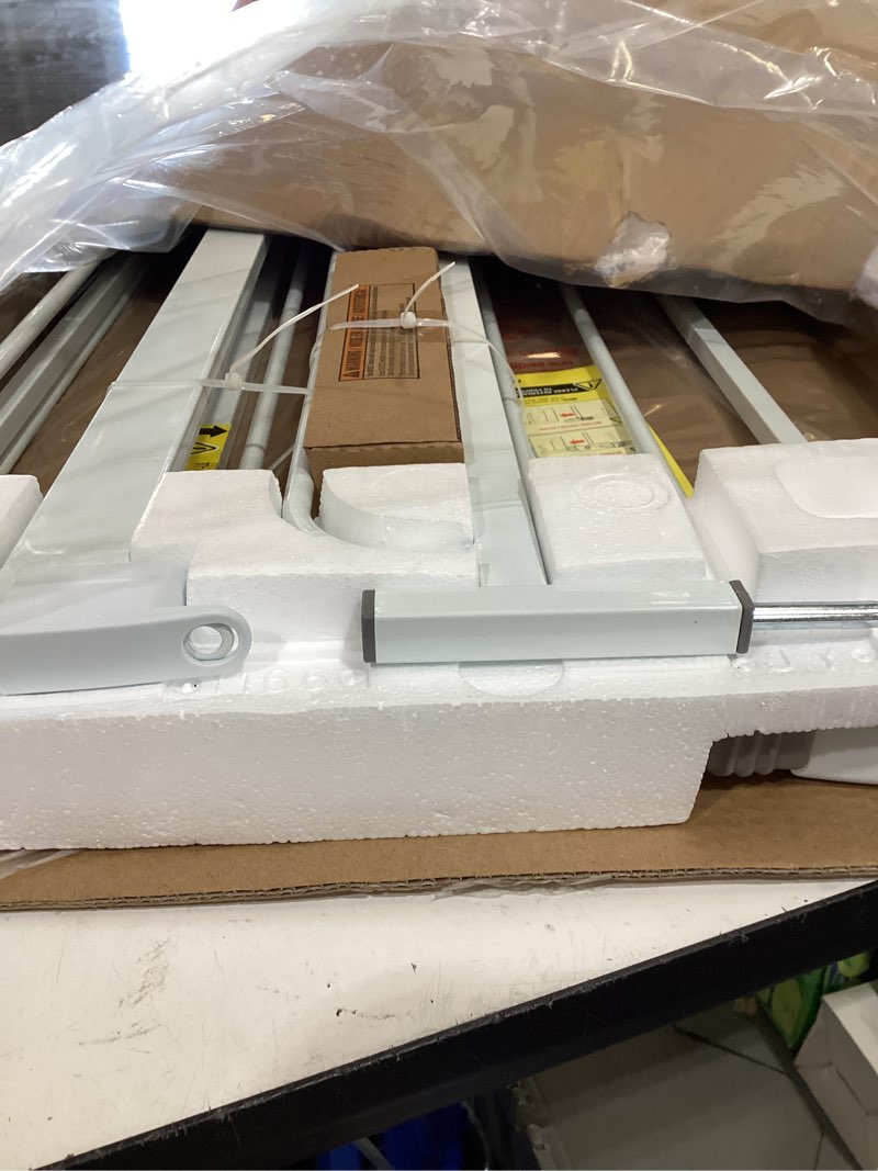 Condition photo showing Good Condition for regalo safety 36" extra tall baby gate for doorways & bottom of stairs, pressure mounted walk through gate for babies, toddlers & pets, tested & safe for 30 years, american designed, american owned white 29-36.5"w x 36"h