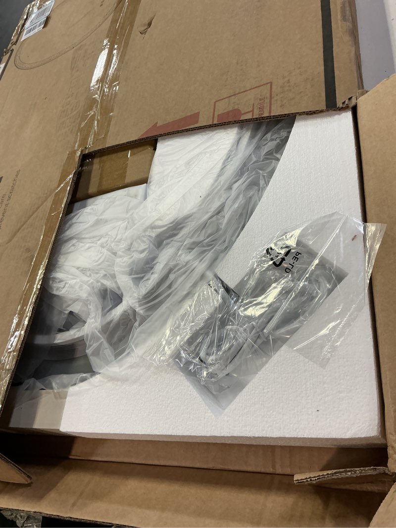 Condition photo showing Good Condition for TETOTE Oval Led Lighted Bathroom Mirror Matte Black Frame 24" x 32" Front and Backlit Oval Light up 