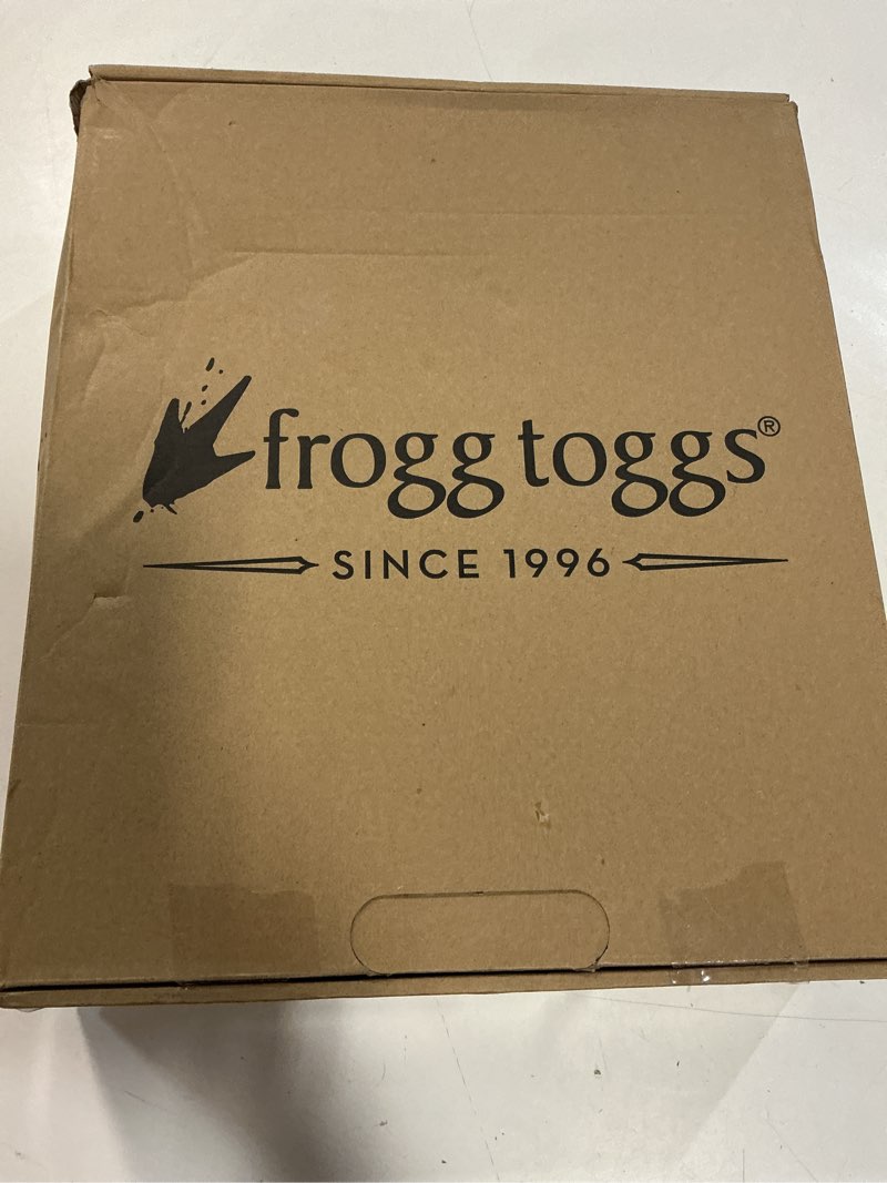 Condition photo showing New/Like New for frogg toggs sierran breathable waterproof stockingfoot fishing chest wader for fishing, slate / gray. size xl