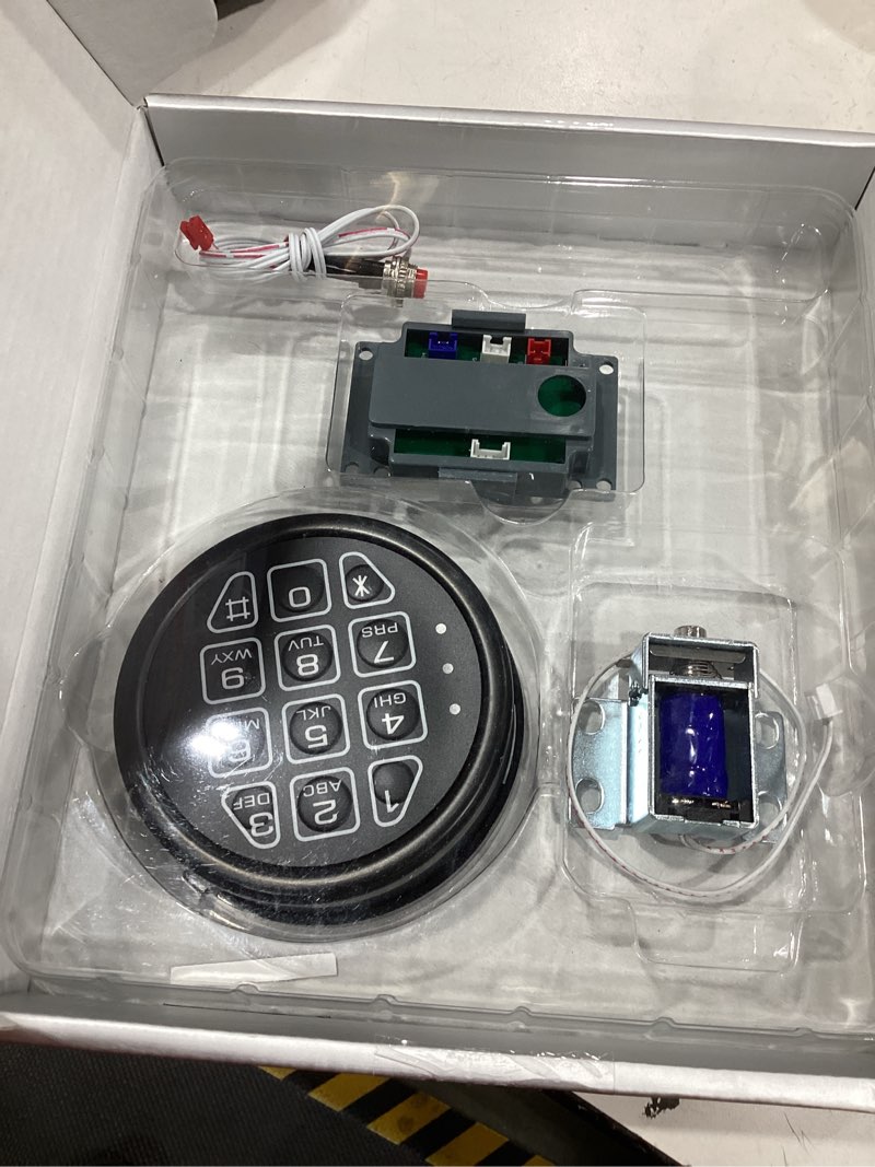 Condition photo showing Good Condition for electronic safe lock replacement keypad with solenoid lock, gun safe lock with programmable electronic keypad, lock fits high security safe box and security cabinet black