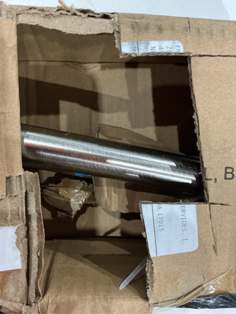 Condition photo showing Good Condition for zenna home rustproof curved shower curtain rod, no drill tension or permanent mount adjustable curved shower rod for bathroom, easy install, rounded for extra room, 50 to 72 inches, brushed nickel