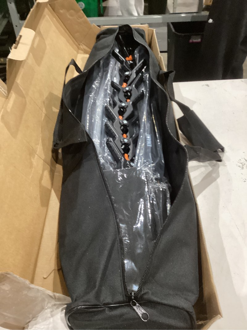 Condition photo showing Good Condition for emart backdrop stand() photo studio adjustable background stand support kit with 2 crossbars, 8 clamps, 2 sandbags and carry bag for parties, events decoration, wedding, photography