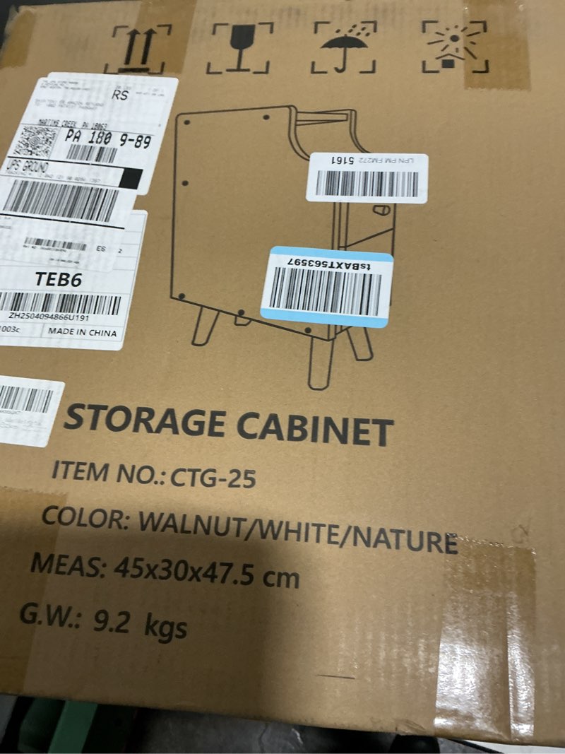 Condition photo showing Good Condition for Narrow Nightstand, Slim Nightstand, Solid Wood Night Stand, Narrow Side Table for Living Room, Small Spaces, Couch, Walnut Color 9.84in Wide Wood-walnut wide 9.84 inches