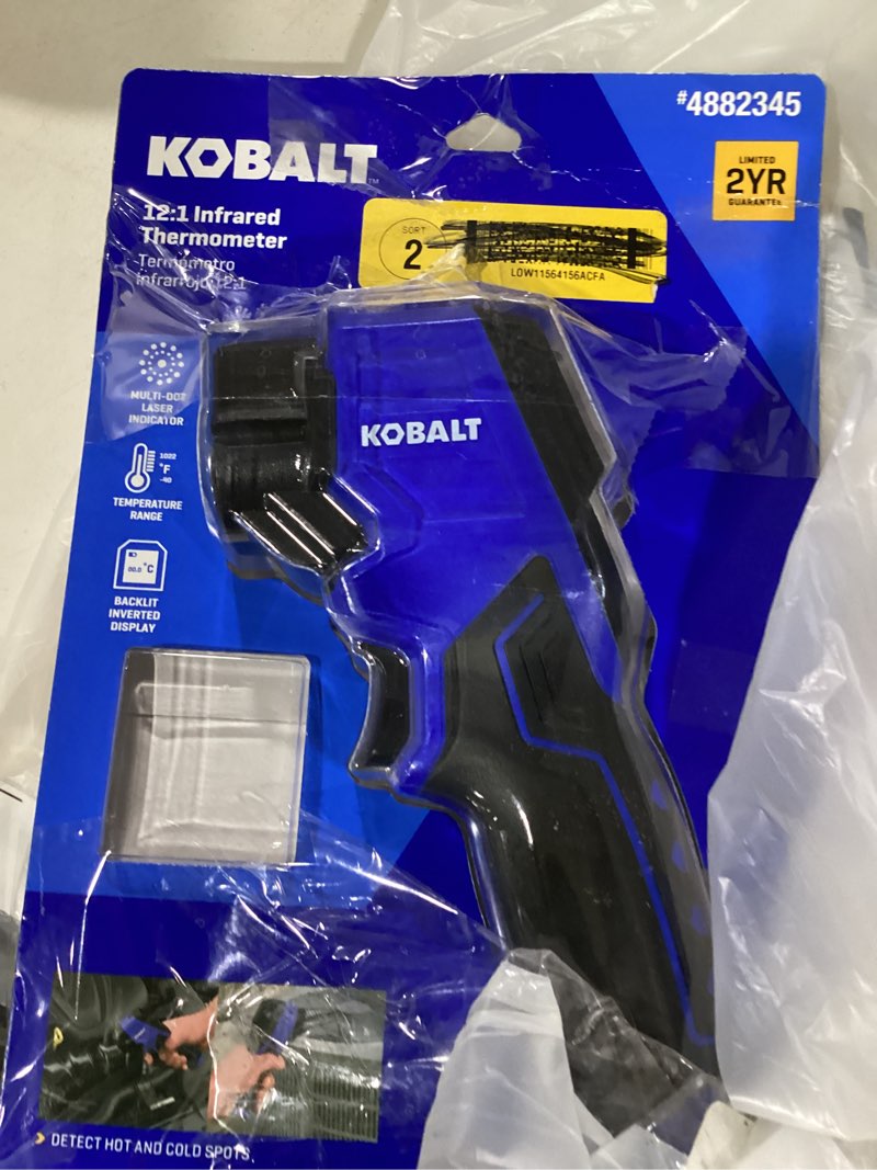 Condition photo showing As Is for kobalt digital display infrared thermometer