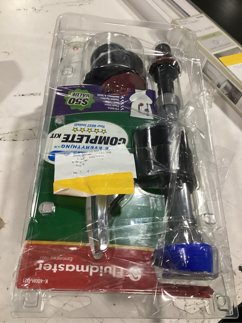 Condition photo showing As Is for fluidmaster performax the everything toilet repair kit multicolored plastic for universal