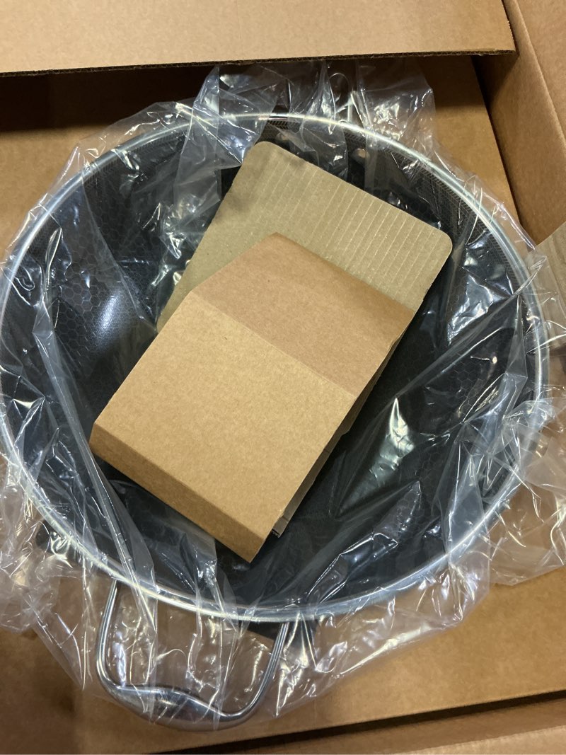 Condition photo showing New/Like New for KitchenAid Hard Anodized Induction Nonstick Stir Fry Pan/Wok with Helper Handle, 12.25 Inch - Matte Black Wok (12.25")