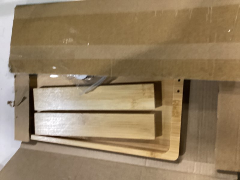 Condition photo showing New/Like New for Desktop Shelf Rack 2 Tier Bamboo Storage Organizer Freestanding Cup Holder for Office Desk Bedroom Countertop Makeup Display- 30cm(Similar no same)