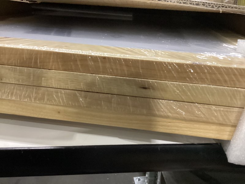 Condition photo showing New/Like New for Concepts Set of 4 12X16 Burl Wood Picture Frames with Double Matted (11X14 / 8.5X11), Natural Wood Finish, Eco-Friendly Packaging – Elegant Wallhung Decor for Family Photos Natural 12X16