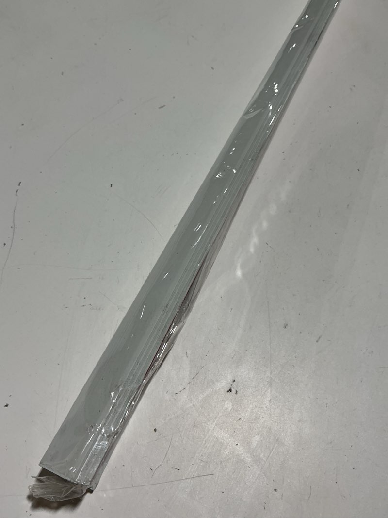 Condition photo showing Good Condition for 4pcs 45" white metal corner protectors, aluminum self adhesive corner guards, metal wall edge protector strip, furniture corner protectors, wall cabinet baseboard decoration 45" x 1" 4pack-45.0 x 1.0 x 1.0 in white