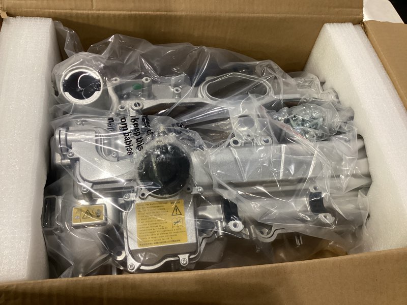 Condition photo showing New/Like New for upgrade aluminum n20 engine valve cover kit with gasket, bolts & oil filler cap compatible with 2012-2018 bmw 228i 320i 328i 328i gt xdrive 428i 528i x1 x3 x4 x5 z4 l4 2.0l part# 11127588412 264-517 aluminum painted silver