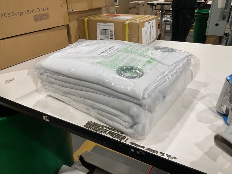 NICETOWN 100% Blackout Window Curtain Panels, Cold and Full Light Blocking Drapes with Black Liner for Nursery, 84 inches Drop Thermal Insulated Draperies (White, 2 Pieces, 52 Wide Each Panel) Pure White 52\\\"W x 84\\\"L (Pack of 2)