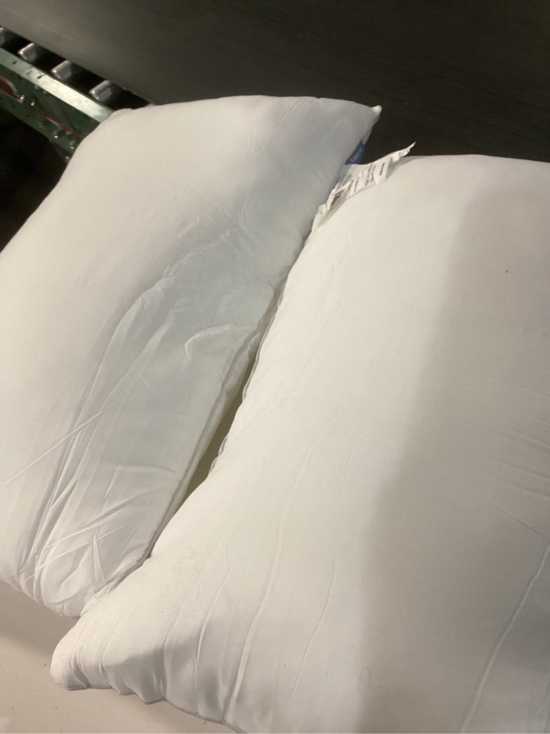 Condition photo showing Good Condition for cozylux pillows queen size set of 2, hotel quality bed pillows for sleeping 2 pack, cooling pillows for side back and stomach sleepers, down alternative luxury soft supportive fluffy pillows (18x28) queen - 18" x 28" (pack of 2) white