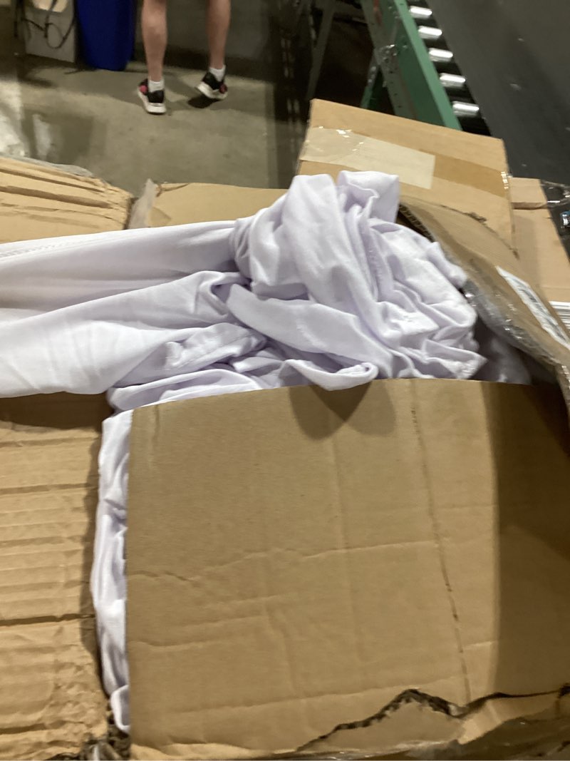 Condition photo showing As Is for vevor chair covers, polyester spandex chair cover, stretch slipcovers for wedding party dining banquet flat-front chair covers (white-d, 30pcs) white-d 30pcs