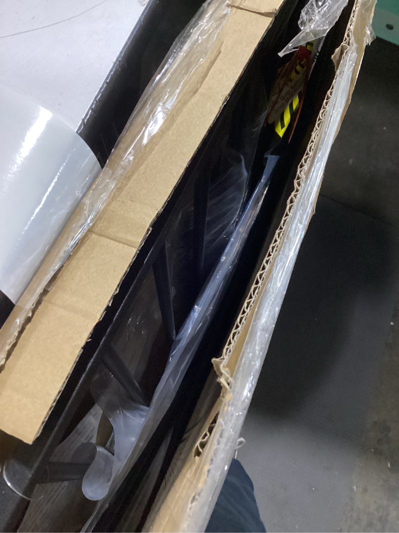 Condition photo showing Good Condition for 34" Extra Tall Baby Gate for Stairs, Auto Close Stroller Friendly Dog Gate Indoor for Doorways, Pressure Mounted 29"-40" W Baby Gate, Easy Walk Through Gate for Children & Pets, Black Black 29-40"Wide, 34"Tall