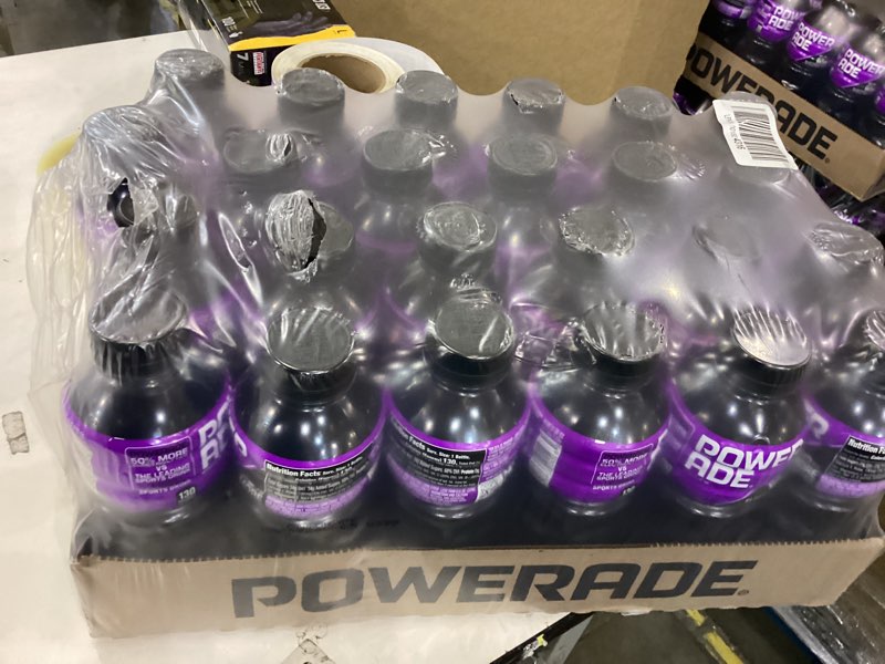 Condition photo showing New/Like New for POWERADE Sports Drink Grape, 20 Ounce (Pack of 24) Grape 20 Fl Oz (Pack of 24)