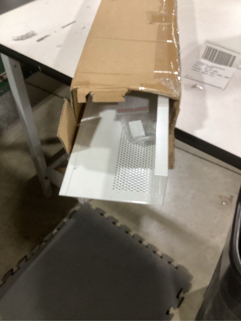 Condition photo showing New/Like New for Upgraded 4 FT Baseboard Heater Covers with Left and Right Endcaps, Galvanized Steel Easy Slip-On Baseboard Cover for Replacing Old and Rusty Looking Electric and Hydronic Base board Heater Cover Cover + L&R Endcaps 4FT 1 Baseboard Heater Cover