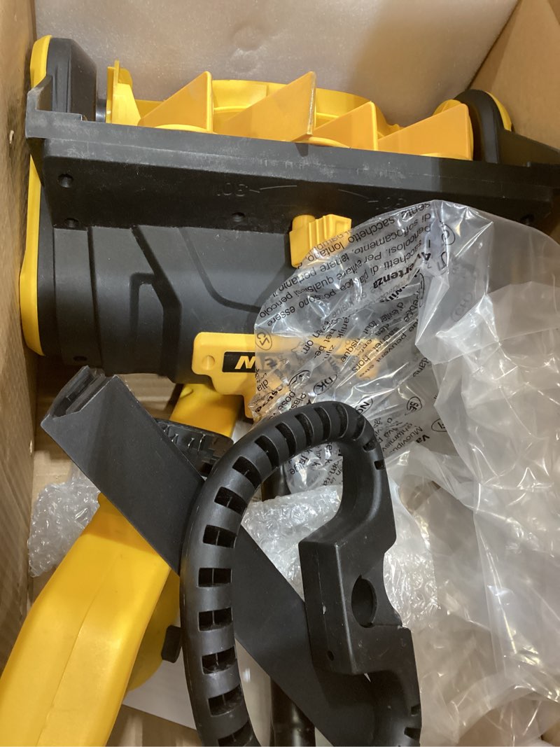 Condition photo showing As Is for Cordless Snow Shovel, 20V Electric Snow Blower Compatible with De-Wait(No Battery), 13.5 Inch Cordless Snow Removal Shovel with Directional Plate - Yellow No Battery-Yellow