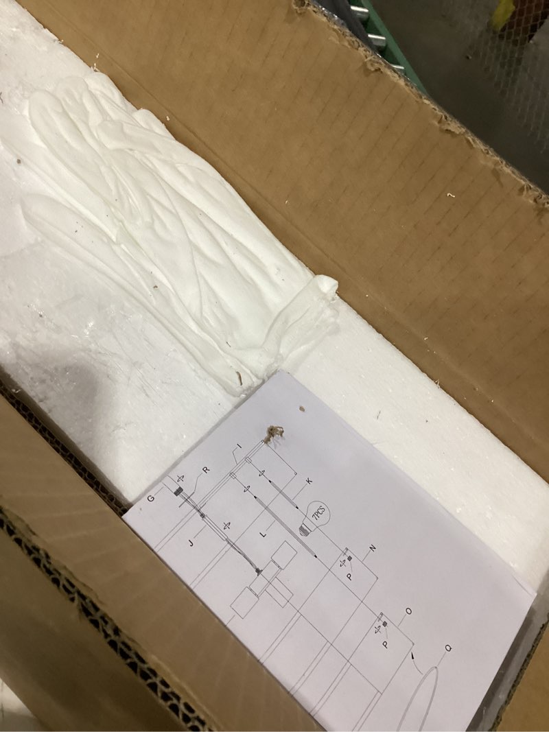 Doraimi Lighting 3 Tier Cream Linen Drum Fabric Semi Flush Mount Light Modern Farmhouse Decor 7 Ligh