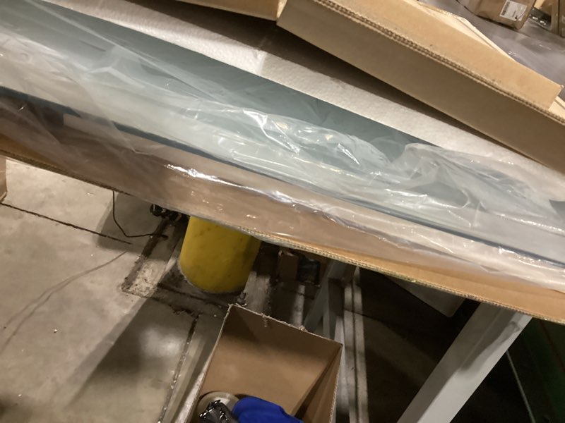 Condition photo showing Good Condition for tetote frameless mirror 24" x 30" frameless bathroom mirror for over sink with tempered glass, suitable for bedroom, entryway, hallway, gym, vertically/horizontally 30"l x 24"w 1 pack