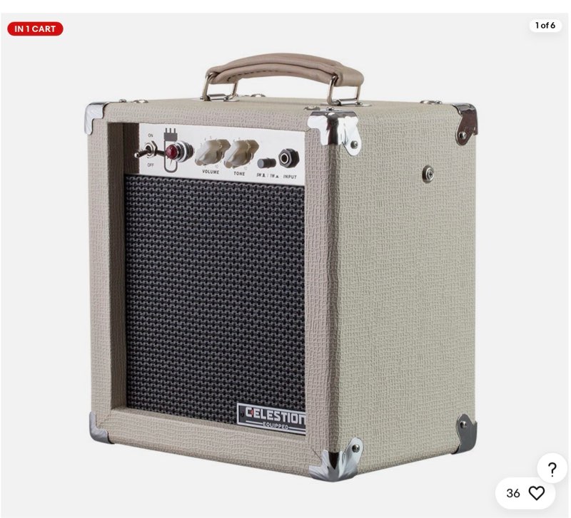 monoprice 5-watt, 1x8 guitar combo tube amplifier with celestion speaker - stage right series