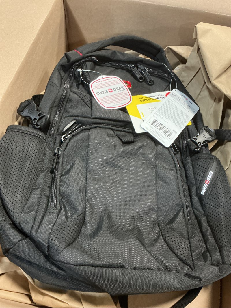 Condition photo showing New/Like New for swissgear 1900 scansmart mini/slim version, fits most 13 inch laptops and tablets, tsa friendly backpack, black 16-inch black