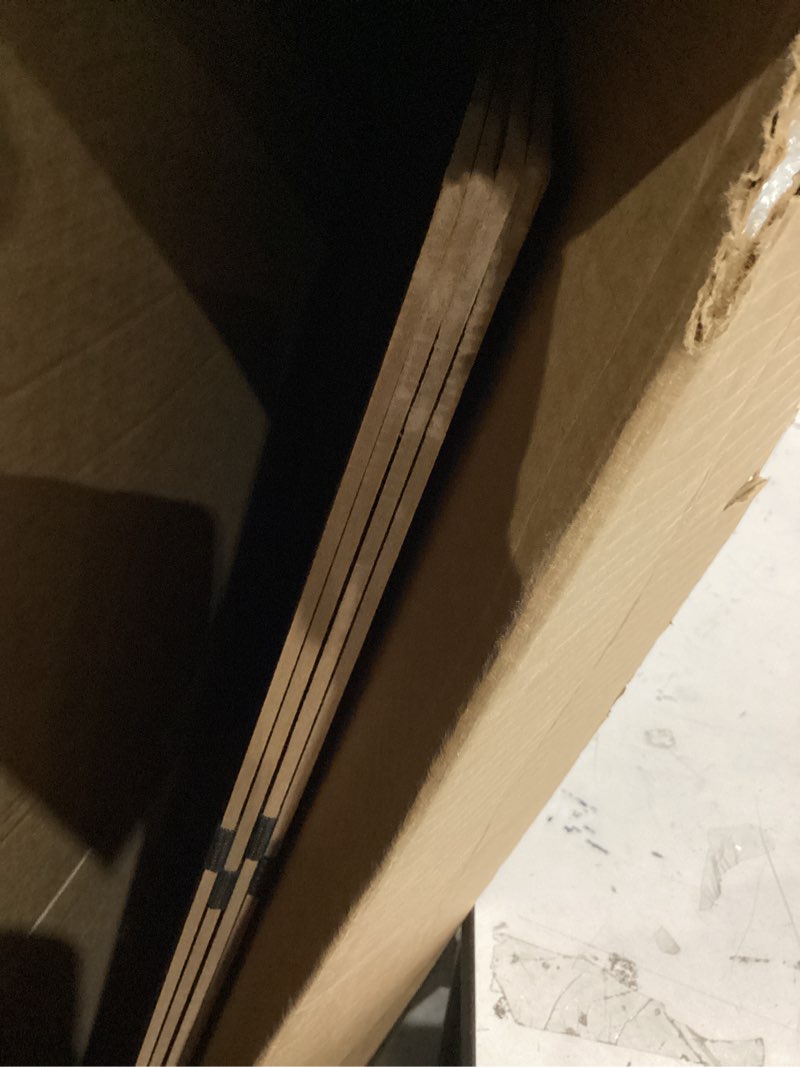 Condition photo showing As Is for imperius foldable box spring, bunkie board, bed support slats, bed boards for under, full 60 x 48 in full- (60x48")