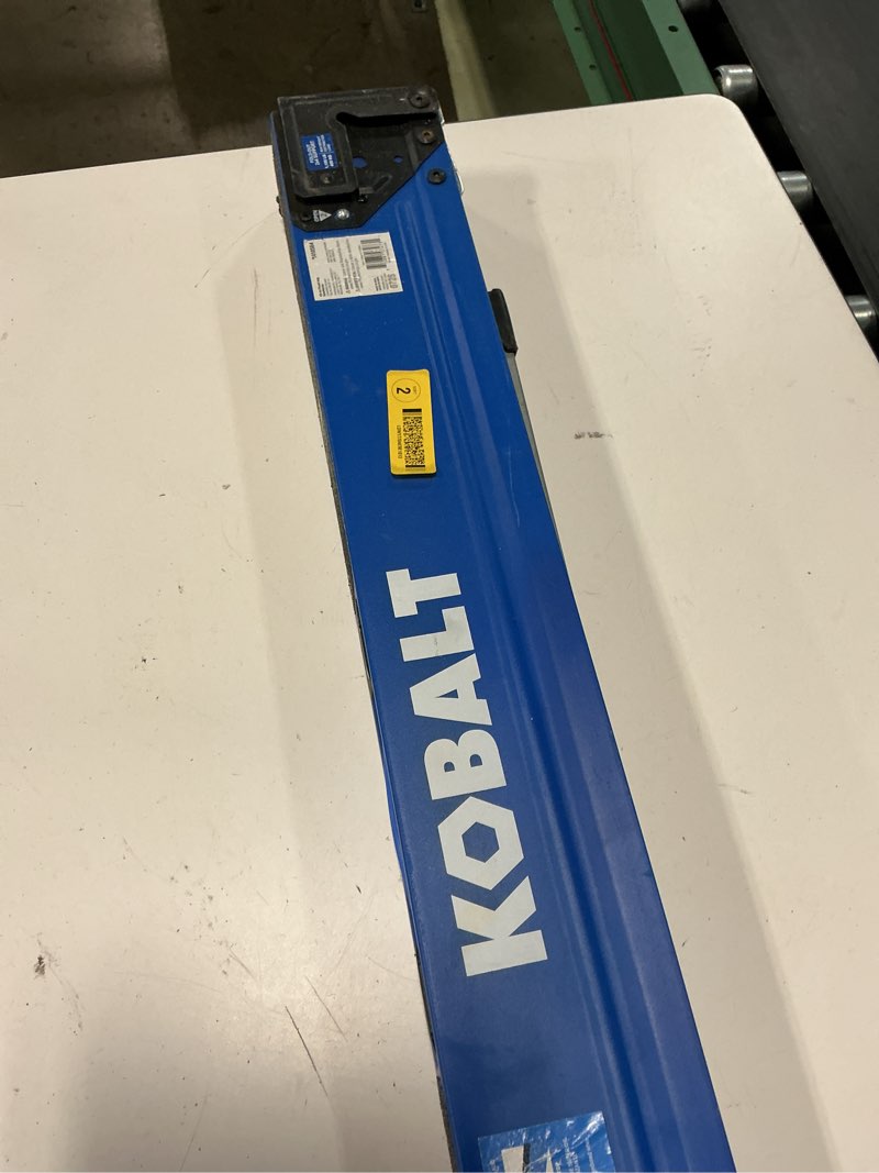 Condition photo showing As Is for kobalt 43-in w x 30-in h steel saw horse ( 1100-lb capacity)