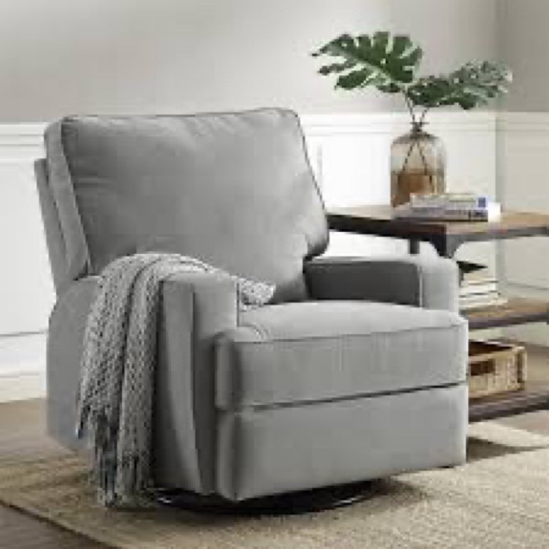 abingdon upholstered swivel reclining glider