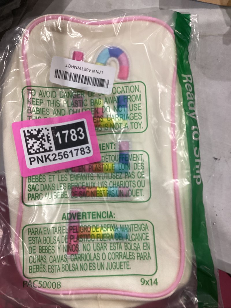 Condition photo showing Good Condition for Empty Mahjong Bag Thickened American Mahjong Tiles Bag with Zipper Storage Pouch for Board Game Pieces Game Party Travel Gatherings Accessories, 10.4''x5.6'', Case Only(Tiles,Rainbow) Tiles Rainbow