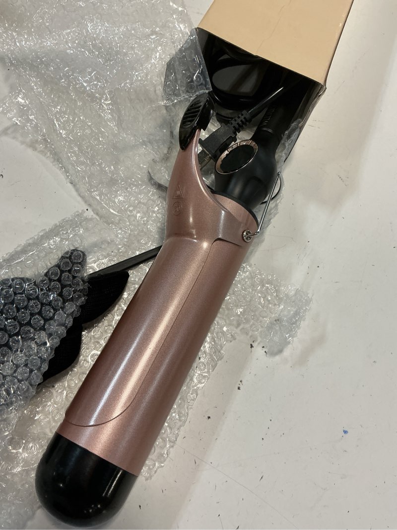 Condition photo showing Good Condition for large curling iron 2 inch, ceramic long barrel hair curling wand, hair styling tool, dual voltage, lcd display, black 2 inches
