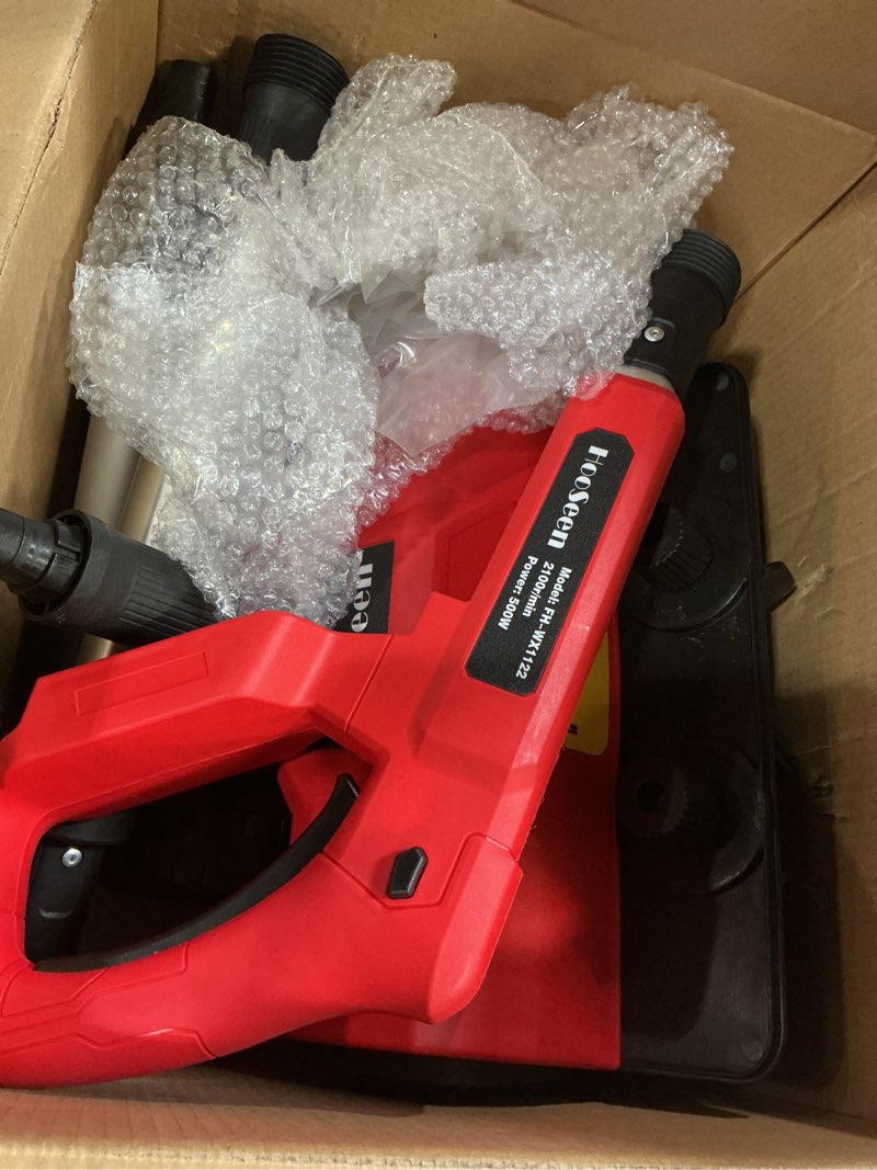 Condition photo showing Good Condition for Cordless Snow Shovel, 21V Electric Cordless Snow Blower with Battery and Charger, 19FT Throw Distance, Lightweight 9.9lb for Driveway, Steps, Patio, Sidewalk(Red)